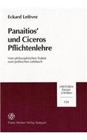 Panaitios Und Ciceros Pflichtenlehre