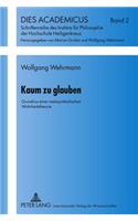 Kaum Zu Glauben: Grundriss Einer Metasymbolischen Wahrheitstheorie(2 Dies Academicus)