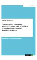 Normgerechtes Falten einer DIN-A1-Zeichnung nach DIN 824 - A (Unterweisung Technische/r Produktdesigner/in)