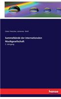 Sammelbände der internationalen Musikgesellschaft