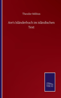 Are's Isländerbuch im isländischen Text