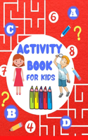 Activity Book For Kids: Super Fun Activity Book For Kids - Brain Games- Word Search Puzzles for Clever Kids- Mandala Coloring Pages for Kids- Mazes and Sudoku for Kids 4-8 