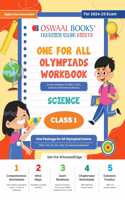 Oswaal One For All Olympiad Workbook Class 1 Science For 2024-25 Exam
