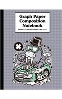 Graph Paper Composition Notebook Quad Rule 5x5 Grid Paper - 150 Sheets (Large, 8.5 x 11