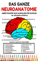Das Ganze Neuroanatomie Arbeitsmappe zum Ausmalen für Schüler