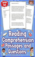 Reading Comprehension Passages and Questions 1st Grade: Enhance Learning with Comprehensive Reading Comprehension Passages and Questions - 1st grade 121 Pages Improve Literacy and Critical Thinking Skills