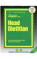 Head Dietitian: Passbooks Study Guide