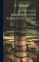 Stand Und Aussichten Der Börsengesetzreform