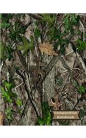 Composition Notebook: Leaves Tree Branches Camouflage College Ruled Writing Notebook