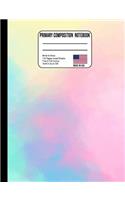 Primary Composition Notebook: Colorful Watercolor Back to School Composition Book for Teachers, Students, Kids and Teens