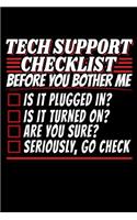 Tech Support Checklist