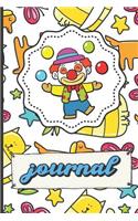 Funny Juggling Clown Journal