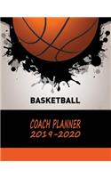 Basketball Coach Journal: 2019 to 2010 Academic Year Calendar Training Drills for Boys & Girls - Splash Ball