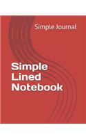 Simple Lined Notebook