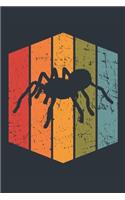 Retro Spider Notebook - Gift for Spider Lovers - Vintage Spider Journal - Spider Diary for Boys and Girls