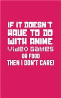 If It Doesn't Have To Do With Anime