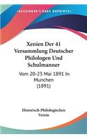 Xenien Der 41 Versammlung Deutscher Philologen Und Schulmanner