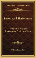 Bacon And Shakespeare