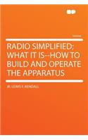 Radio Simplified; What It Is--How to Build and Operate the Apparatus