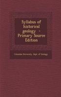 Syllabus of Historical Geology: (English)