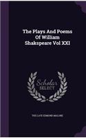 The Plays And Poems Of William Shakspeare Vol XXI