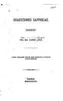 Quaestiones Sapphicae