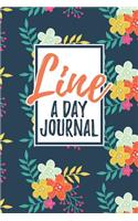 Line a Day Journal: 5 Years of Memories, Blank Date No Month