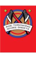Axe Throwing Score Sheets