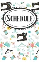 Sewing Lovers Schedule 2020 - 2022 Weekly Planner: 3 Year Planner for Sewing Enthusiasts, Fashion Designers, & Crafters