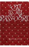 WTF Is My Password: journal as a gift for your friends