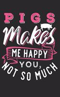 Schwein Notizbuch: Schwein Notizbuch die Perfekte Geschenkidee für Tierliebhaber und Schweine Freunde. Das Taschenbuch hat 120 weiße Seiten mit Punktraster die dich be
