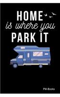 Home Is Where You Park It: Kariertes A5 Notizbuch oder Heft für Schüler, Studenten und Erwachsene(197 Logos Und Designs)