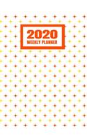 2020 Weekly Planner: January 2020 - December 2020 Calendar Agenda And Daily Schedule - Orange And Yellow Pattern (8.5"x11")