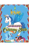 I love Unicorn Coloring Book