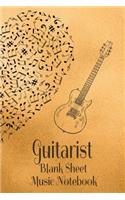 Guitarist Blank Sheet Music Notebook
