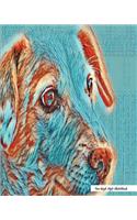 Van Gogh Style Sketchbook: Van Gogh Style Dog Print (5), 8" x 10" - Drawing Sketchbook, Unlruled Notebook, Drawing Paper -[Sketch book]