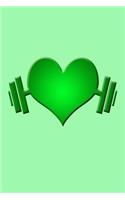 Heart Weights: Great Journal with Heart on Weights