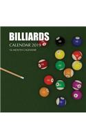 Billiards Calendar 2019