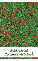 Grid-Lined Journal Notebook.: (Diary, Notebook) Glossy And Soft Cover, Grid-Lined Journal, Grid-Lined Notebook, Graph, 100 Grid-Lined Pages, Size 6" x 9"(Grid-Lined Flower Edition.)