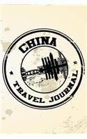 China Travel Journal: Blank Lined Vacation Holiday Notebook