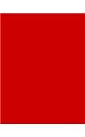 Red 101 - Lined with Margins Notebook: 101 Pages, 8.5 x 11, Medium Ruled, Journal, Soft Cover