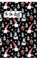 To-Do List Book - Christmas Holiday To Do Lists Journal Notebook 6: 100 Page Lined Book With Check Boxes For Fast and Easy List Making and To-Do Lists(6 List)