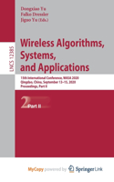 Wireless Algorithms, Systems, and Applications