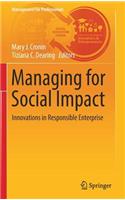 Managing for Social Impact