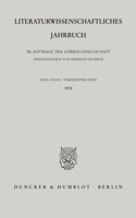 Literaturwissenschaftliches Jahrbuch