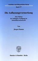 Die Auflassungsvormerkung