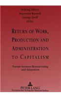 Return of Work, Production and Administration to Capitalism