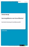 Intersimplifikation statt Intereffikation?