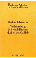 Verfremdung in Bertolt Brechts «Leben Des Galilei»