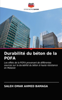 Durabilité du béton de la POFA